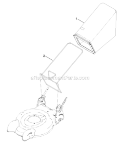 Grass_Bag_And_Frame_Assembly Diagram and Parts List for 10634  Lawn Boy Lawn Mower